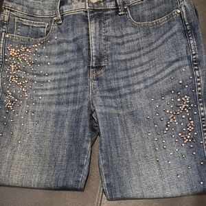 Embellished Blue Denim